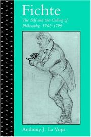 Cover of: Fichte by Anthony J. La Vopa