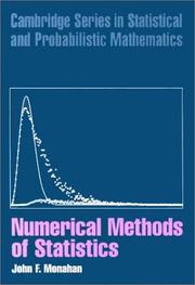 Cover of: Numerical Methods of Statistics