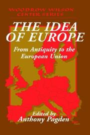 Cover of: The Idea of Europe by Anthony Pagden