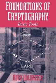 Cover of: Foundations of Cryptography | Oded Goldreich