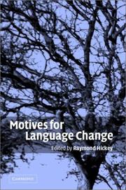 Cover of: Motives for language change