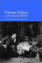 Cover of: Virtue Ethics and Professional Roles
