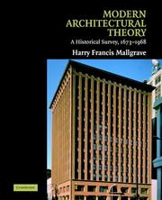Cover of: Modern Architectural Theory