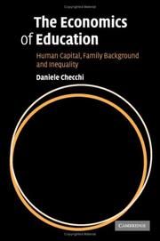 Cover of: The Economics of Education by Daniele Checchi