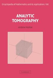 Cover of: Analytic tomography