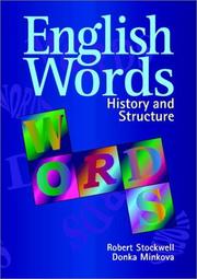 Cover of: English words by Robert P. Stockwell