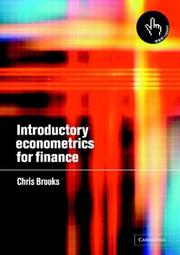Cover of: Introductory Econometrics for Finance by Chris Brooks