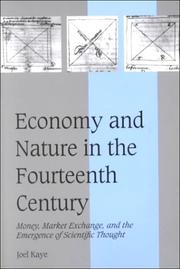 Economy and Nature in the Fourteenth Century by Joel Kaye