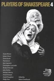 Cover of: Players of Shakespeare 4: Further Essays in Shakespearean Performance by Players with the Royal Shakespeare Company (Players of Shakespeare)