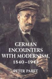 Cover of: German Encounters with Modernism, 18401945