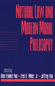 Cover of: Natural law and modern moral philosophy