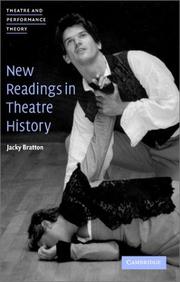 Cover of: New readings in theatre history