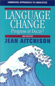 Language change by Jean Aitchison