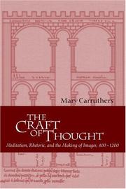 Cover of: The Craft of Thought by Mary Carruthers