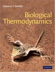 Cover of: Biological Thermodynamics