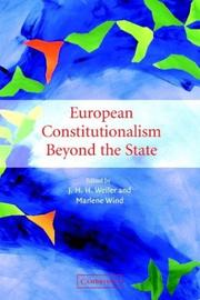 Cover of: European constitutionalism beyond the state by edited by J.H.H. Weiler and Marlene Wind.