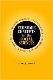 Cover of: Economic Concepts for the Social Sciences