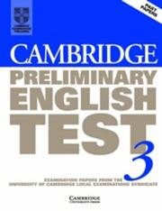 Cover of: Cambridge Preliminary English Test 3 Student's Book by University of Cambridge Local Examinations Syndicate