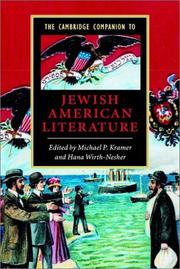 Cover of: The Cambridge Companion to Jewish American literature