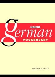 Cover of: Using German Vocabulary
