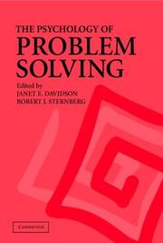 Cover of: The Psychology of Problem Solving