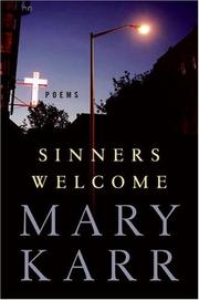 Cover of: Sinners welcome: poems