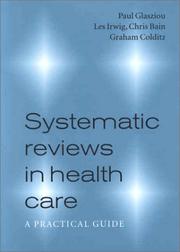 Cover of: Systematic Reviews in Health Care: A Practical Guide