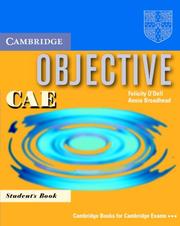 Cover of: Objective CAE Student's Book