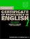 Cover of: Cambridge Certificate of Proficiency in English 1 Student's Book with Answers