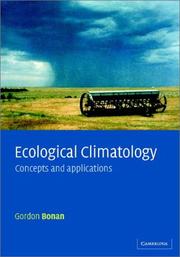Cover of: Ecological Climatology | Gordon B. Bonan