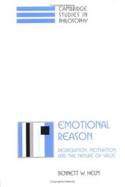 Cover of: Emotional reason by Bennett W. Helm