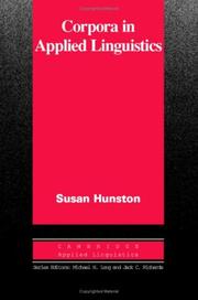 Cover of: Corpora in Applied Linguistics (Cambridge Applied Linguistics)