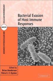 Cover of: Bacterial Evasion of Host Immune Responses (Advances in Molecular and Cellular Microbiology) by 