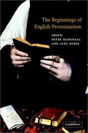 Beginnings English Protestantism by Peter Marshall