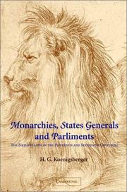 Cover of: Monarchies, States Generals and Parliaments by H. G. Koenigsberger
