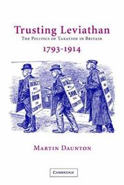 Cover of: Trusting Leviathan by Martin Daunton