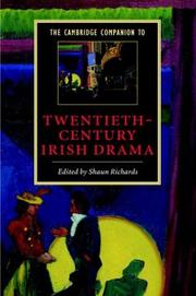 Cover of: The Cambridge companion to twentieth-century Irish drama