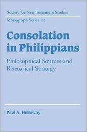 Cover of: Consolation in Philippians by Paul A. Holloway