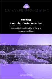 Cover of: Reading humanitarian intervention: human rights and the use of force in international law