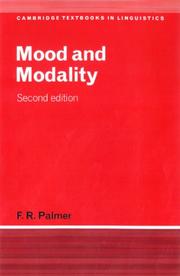Cover of: Mood and modality
