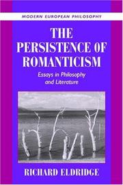 Cover of: The Persistence of Romanticism | Richard Eldridge