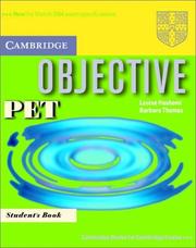 Cover of: Objective PET Student's Book (Objective Test Series)