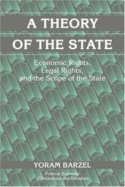 Cover of: A Theory of the State | Yoram Barzel