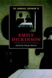 Cover of: The Cambridge companion to Emily Dickinson by edited by Wendy Martin.