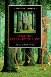 Cover of: The Cambridge companion to feminist literary theory by edited by Ellen Rooney.