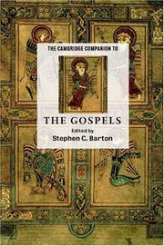 Cover of: The Cambridge Companion to the Gospels (Cambridge Companions to Religion) by Stephen C. Barton