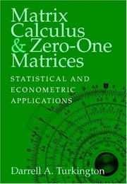 Cover of: Matrix Calculus & Zero-One Matrices | Darrell A. Turkington