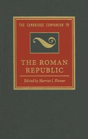 Cover of: The Cambridge Companion to the Roman Republic