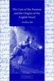 Cover of: The cure of the passions and the origins of the English novel