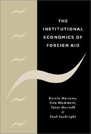 Cover of: The Institutional Economics of Foreign Aid